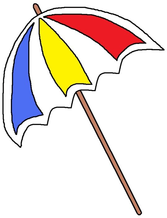 Beach Umbrella Clip Art N35