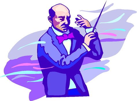 Colorful cartoon compositor clipart