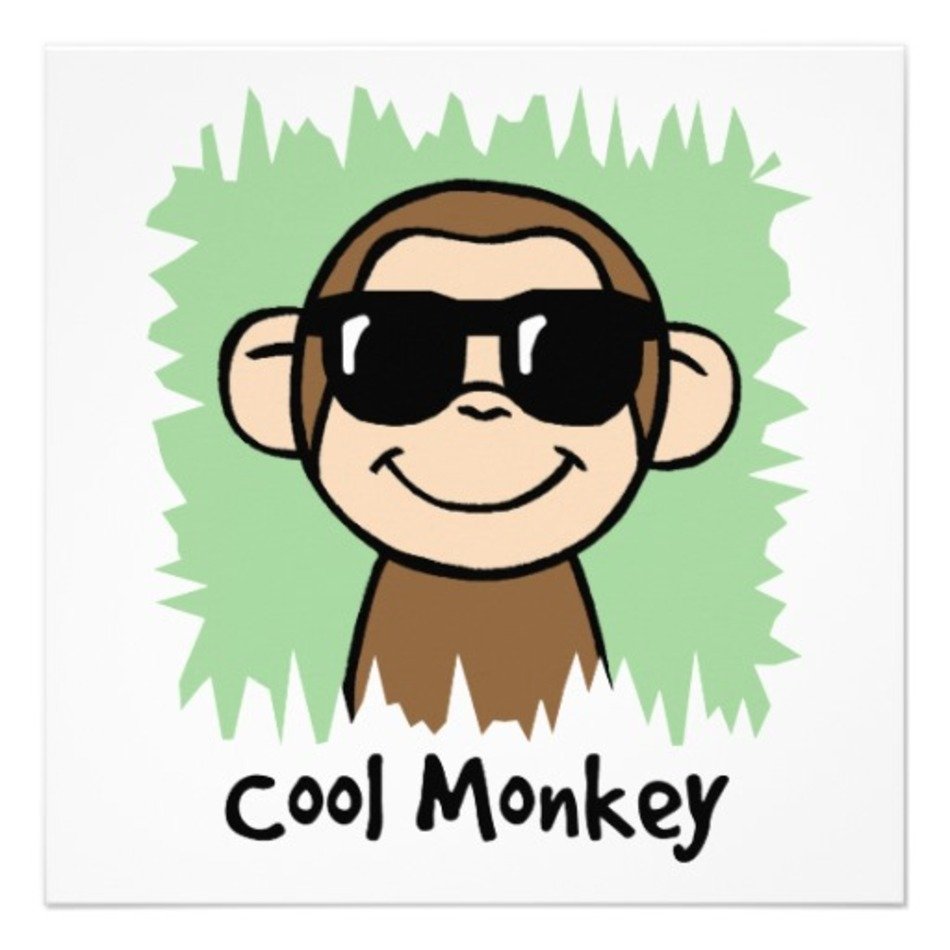 Cartoon Girl Monkey Clip Art N5