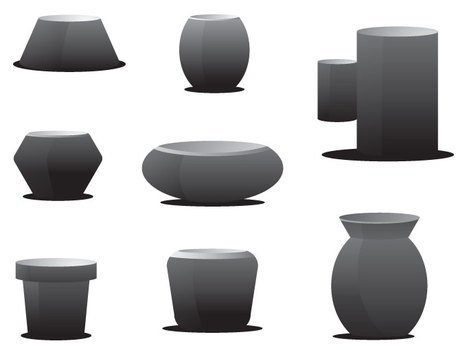 Pot Silhouette Vector