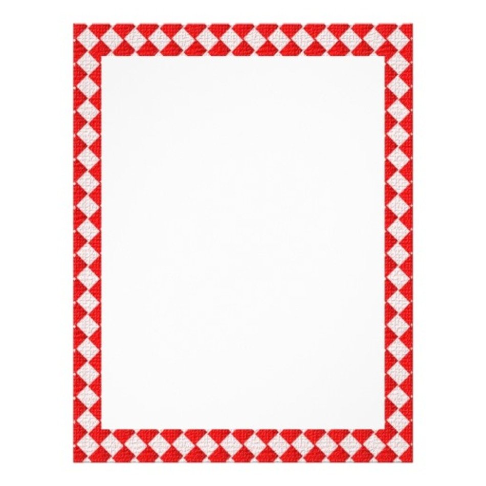 Red Checkered Picnic Tablecloth Border Free Image Download