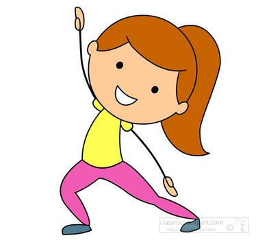 Stretching Exercise Clip Art N2