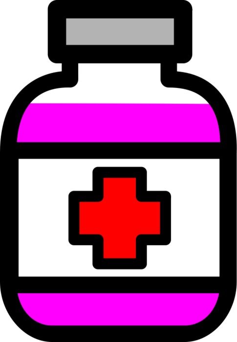 Cartoon Medicine Bottle N2
