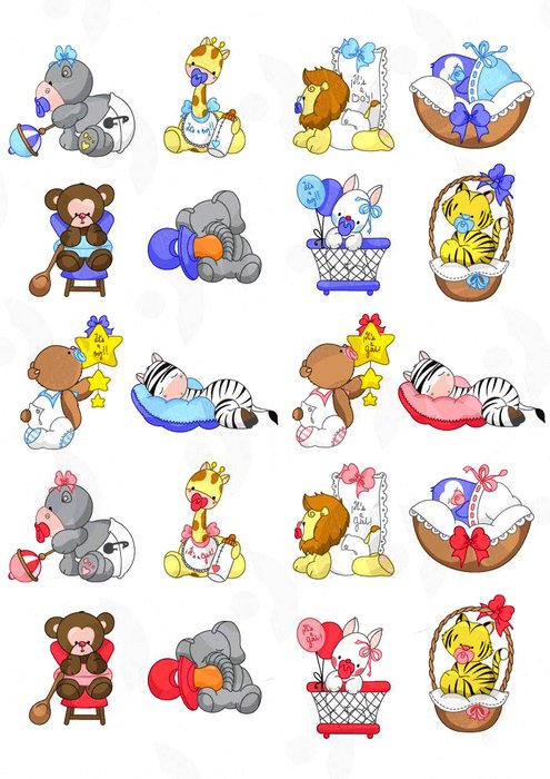 Cute Zoo Animal Clip Art N3