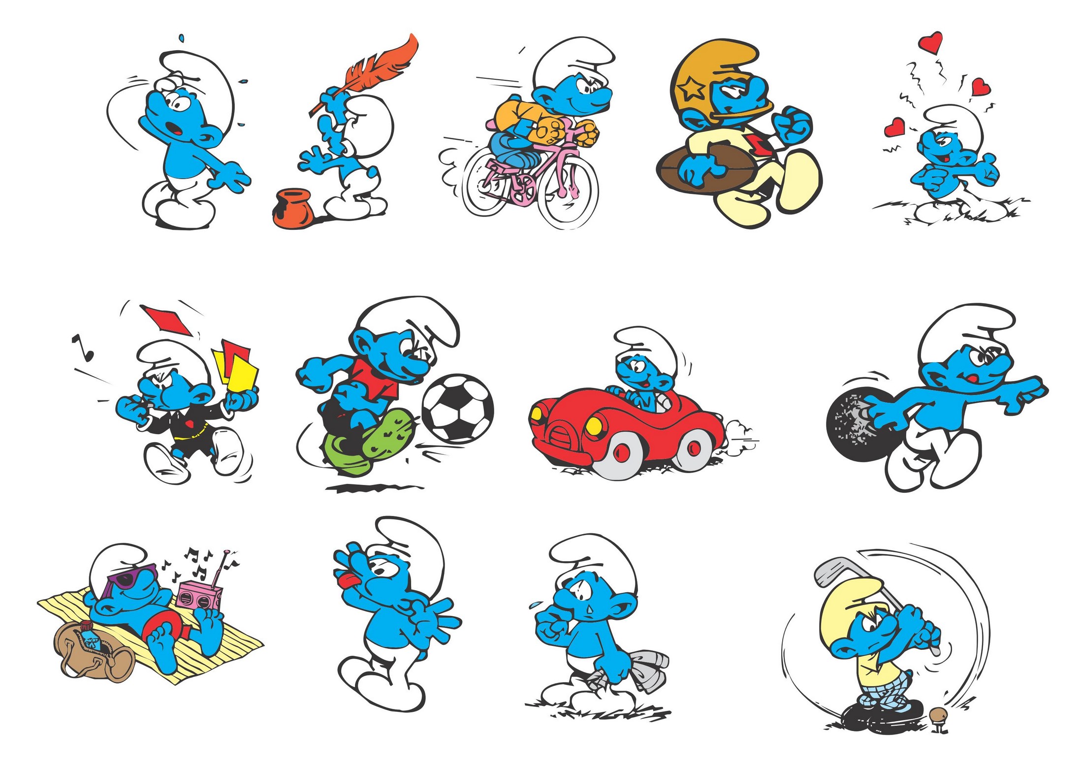 Smurfs Characters N3 Free Image Download