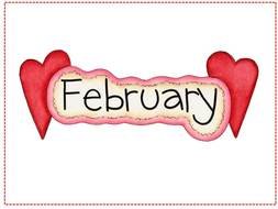 February, month of love, banner