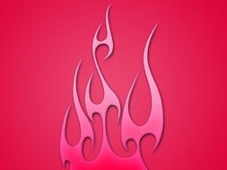 Tribal Flame as a graphic illustration