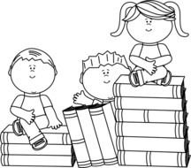 Book Clip Art Black And White N6