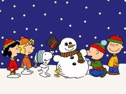Charlie Brown Peanuts Gang drawing