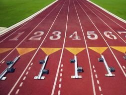 Running Track And Field drawing