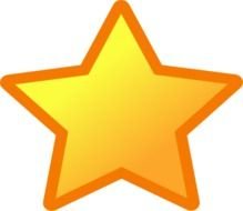 Yellow Star Clip Art N17