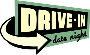 Drive In Movie Signs drawing