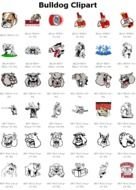 Bulldog Logos Clip Art N4