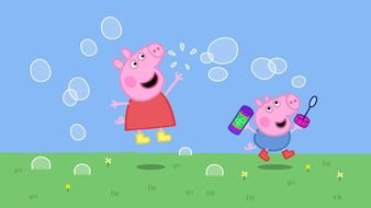 happy Peppa Pig drawing