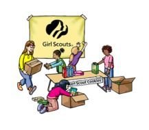 Girl Scout Cookie Clip Art N11