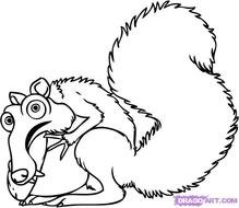 How To Draw Scrat From Ice Age