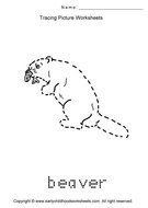 Tracing Animals Worksheets