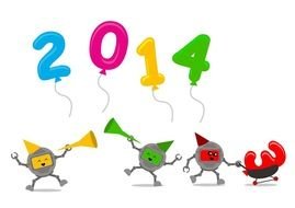 wallpaper Funny Happy New Year 2014