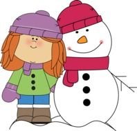 Winter Snowman Clip Art N15