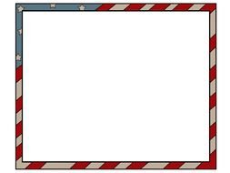 American Flag PowerPoint Template Clipart