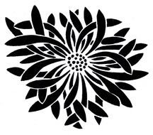 Graphic Design Flowers drawing