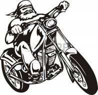 Harley Motorcycle man drawing