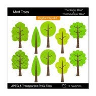 Digital Tree Clip Art N2