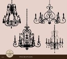 Chandelier Clip Art N4
