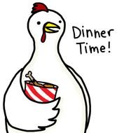 Chicken Dinner Clip Art N13