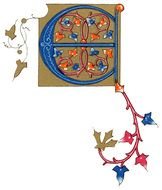 Medieval Illuminated Letters E