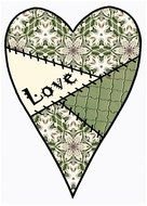 LOVE HEARTS CRAFTY CLIP ART Set A 10 Collection Of Crafty