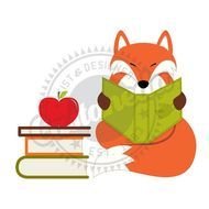 Red Fox Reading Clipart By GLORIACASTANEDA On Etsy $350