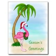 Flamingo Palm Tree Clip Art