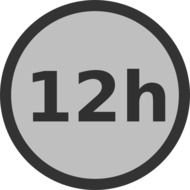 12 00 Clock Clip Art