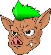 Pig Face Clip Art N8
