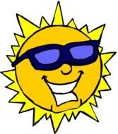 Clip art of cool Sunny