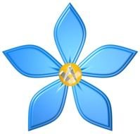 Masonic Forget Me Not drawing