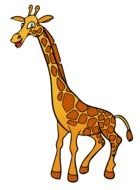 cartoon happy giraffe