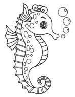 Seahorse Coloring Pages