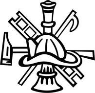Black Fire Department Maltese Cross Clip Art