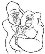 King Kong Coloring Page drawing