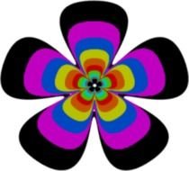 60s Flower Clip Art N3