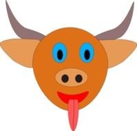 Cartoon Bulls Clip Art N11