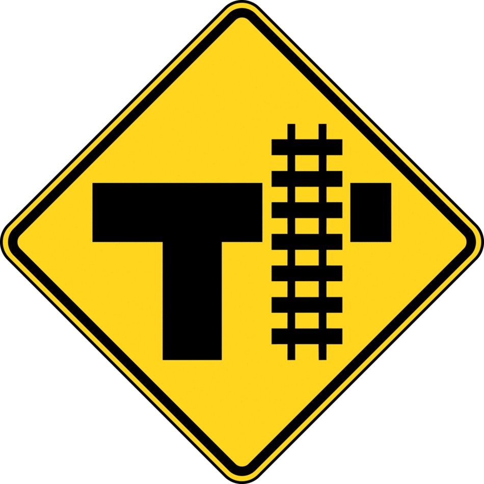 Clip art of railroad crossing symbol
