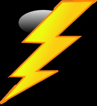 Cartoon Lightning Bolt N8 free image download