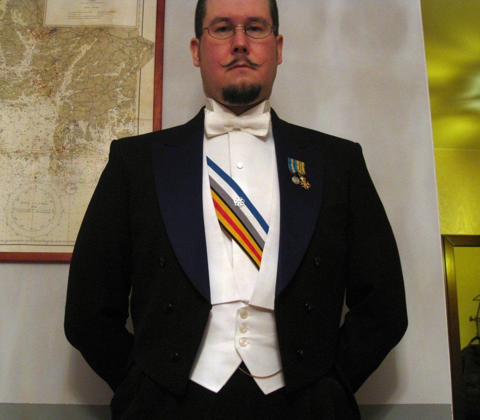Black White Tuxedo With Tie