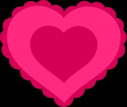 vector pink heart