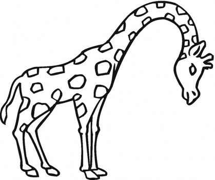 Giraffe Coloring Pages