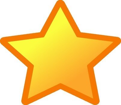 Yellow Star Clip Art N17