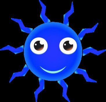 Cartoon Happy Sun Clip Art N3